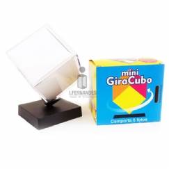 Foto Mini Gira Cubo Acrílico (6,0 cm) - Incolor (c/ cx. Ilustrada)